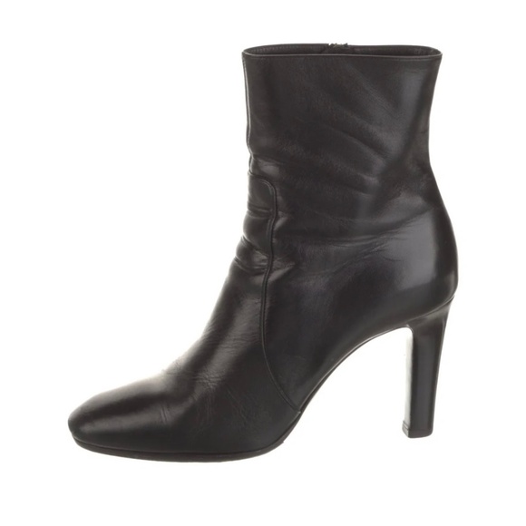 Saint Laurent size 9 / 8.5 heeled black boots - Picture 1 of 6